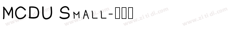 MCDU Small字体转换